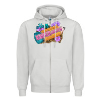 Dove Grey Hello Kindergarten Zipper Hoodie - RanaPortraitStore