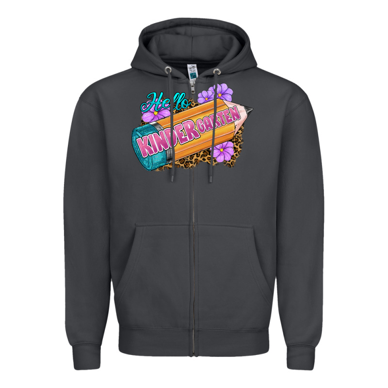 Hello Kindergarten Zipper Hoodie by RanaPortraitStore | Teevron