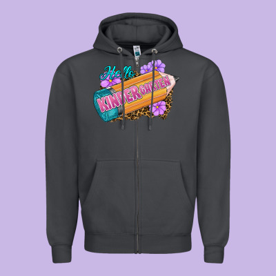 Zipper Hoodie Hello Kindergarten