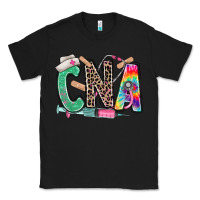 Black cna nurse tie dye leopard Classic Tee - RanaPortraitStore