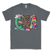 Charcoal Heather cna nurse tie dye leopard Classic Tee - RanaPortraitStore