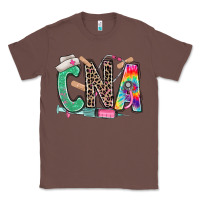 Chestnut cna nurse tie dye leopard Classic Tee - RanaPortraitStore