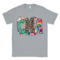 Heather Grey cna nurse tie dye leopard Classic Tee - RanaPortraitStore
