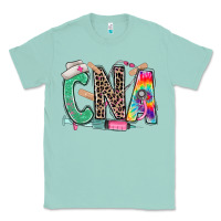 Seafoam cna nurse tie dye leopard Classic Tee - RanaPortraitStore