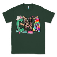 Sports Green cna nurse tie dye leopard Classic Tee - RanaPortraitStore