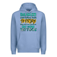 Colony Blue get more tattoos Premium Hoodie - NancyCooperArtShop