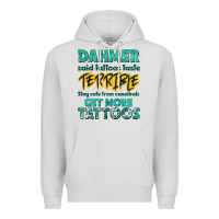 Dove Grey get more tattoos Premium Hoodie - NancyCooperArtShop
