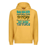 Mustard get more tattoos Premium Hoodie - NancyCooperArtShop
