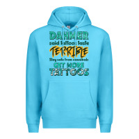Ocean Blue get more tattoos Premium Hoodie - NancyCooperArtShop