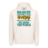 Pale Pink get more tattoos Premium Hoodie - NancyCooperArtShop