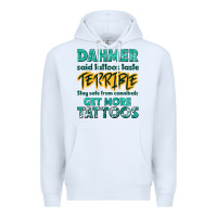White get more tattoos Premium Hoodie - NancyCooperArtShop