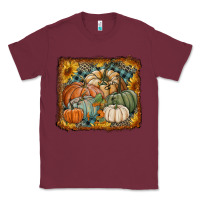 Burgundy pumpkins with sunflowers Classic Tee - RanaPortraitStore