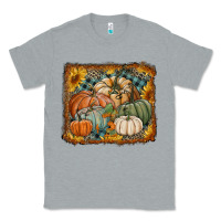 Heather Grey pumpkins with sunflowers Classic Tee - RanaPortraitStore