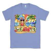 Colony Blue love summer gnomes  Background Classic Tee - BarkalooDesign