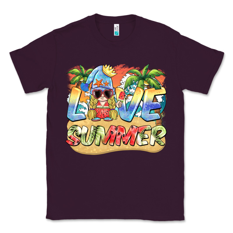 Love Summer Gnomes  Background Classic Tee by BarkalooDesign | Teevron