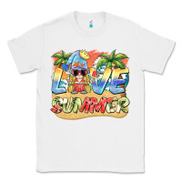 White love summer gnomes  Background Classic Tee - BarkalooDesign