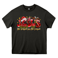 Asphalt Jesus The Reason For The Season Heavy Core Tee - CowhideDigitalArt