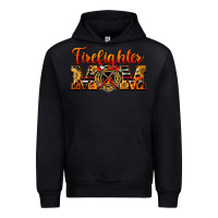 Black American Firefighter Mom Urban Hoodie - LillyAllenDesigns