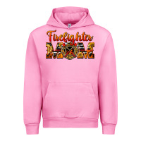 Fuchsia Pink American Firefighter Mom Urban Hoodie - LillyAllenDesigns
