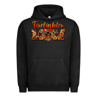Pigment Black American Firefighter Mom Urban Hoodie - LillyAllenDesigns