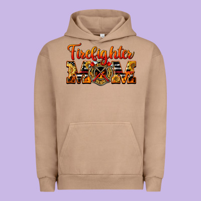 American Firefighter Mom Urban Hoodie Designed By Lillyallendesigns