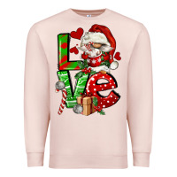 Pale Pink love gnomes Premium Sweatshirt - FaDigitalArtStudio
