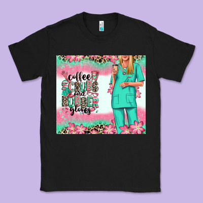 Coffee Scrubs Rubber Gloves Nurse Classic Tee Designed By Ranaportraitstore