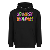 Black Spooky Season Heavyweight Hoodie - texasbilliewilder