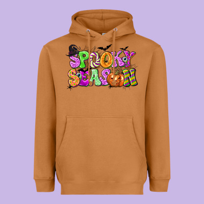 Spooky Season Heavyweight Hoodie Designed By Texasbilliewilder