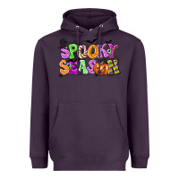 Plum Spooky Season Heavyweight Hoodie - texasbilliewilder