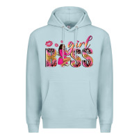 Blue Mist girl boss afro black woman Premium Hoodie - NancyCooperArtShop