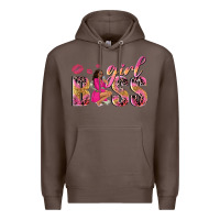 Coffee girl boss afro black woman Premium Hoodie - NancyCooperArtShop