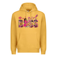Mustard girl boss afro black woman Premium Hoodie - NancyCooperArtShop