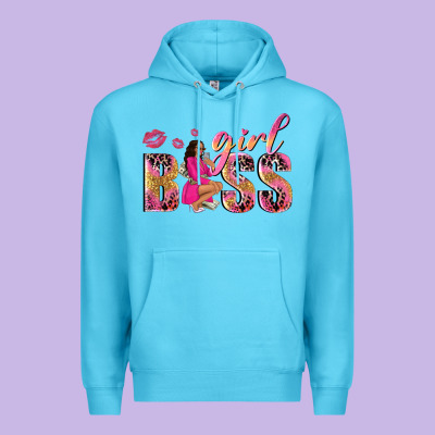 Girl Boss Afro Black Woman Premium Hoodie Designed By Nancycooperartshop
