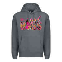 Rock girl boss afro black woman Premium Hoodie - NancyCooperArtShop