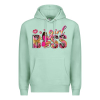 Seafoam girl boss afro black woman Premium Hoodie - NancyCooperArtShop