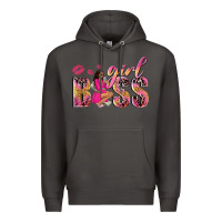 Smoke girl boss afro black woman Premium Hoodie - NancyCooperArtShop