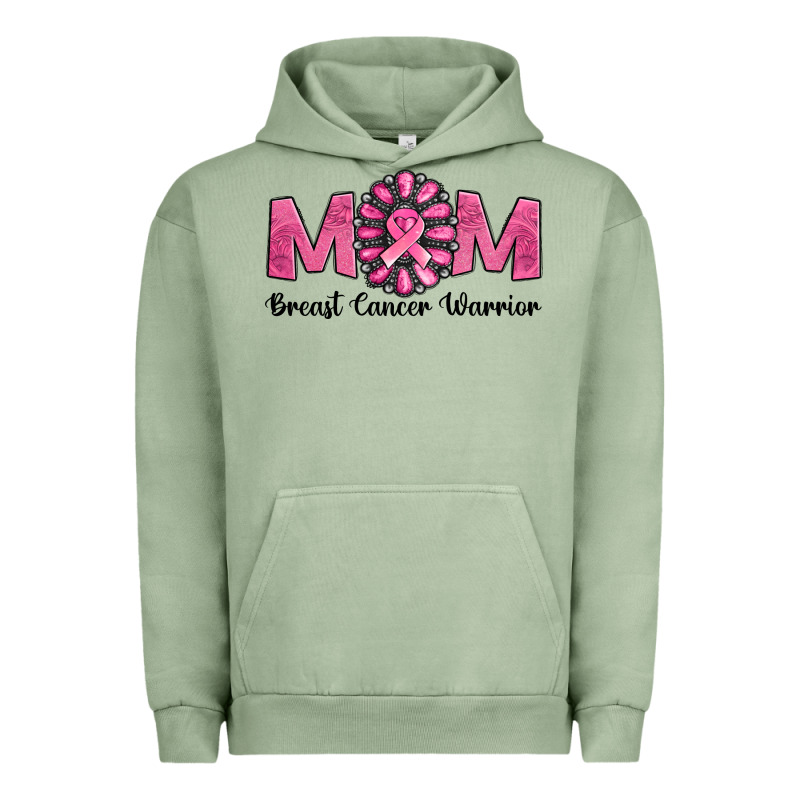 Breast Cancer Warrior Mom Urban Hoodie by Jasminsmagicworld | Teevron