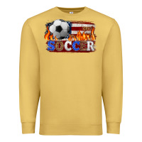 Antique Gold western american flag soccer Premium Sweatshirt - HRA Design Shop