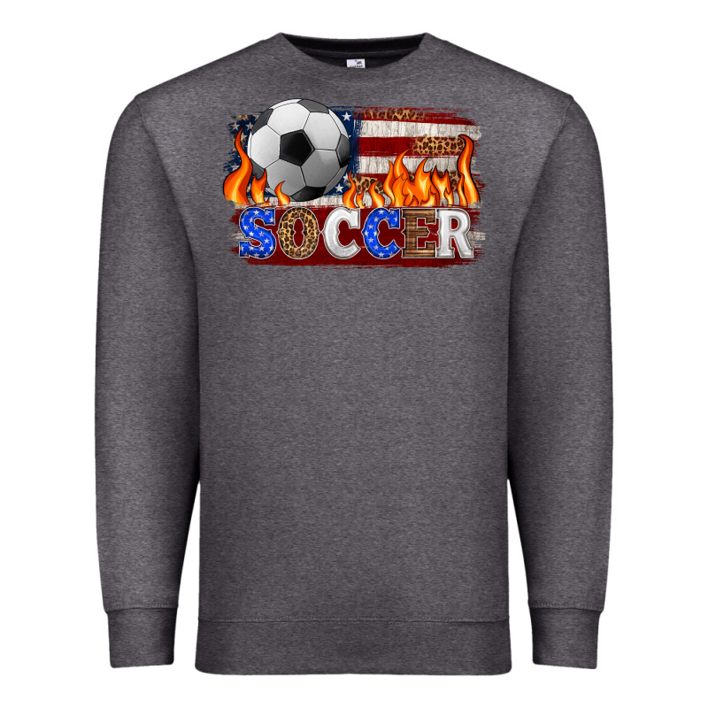 Western American Flag Soccer Premium Sweatshirt by HRA Design Shop | Teevron