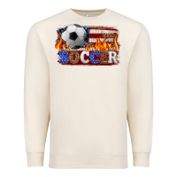 Sandshell western american flag soccer Premium Sweatshirt - HRA Design Shop