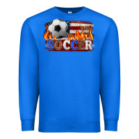 True Royal western american flag soccer Premium Sweatshirt - HRA Design Shop