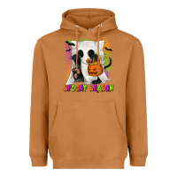 Meerkat Spooky Season Ghost Cat Heavyweight Hoodie - texasbilliewilder