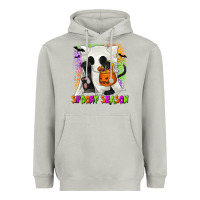 Moon Dust Spooky Season Ghost Cat Heavyweight Hoodie - texasbilliewilder