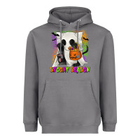 Spooky Season Ghost Cat Heavyweight Hoodie | Teevron
