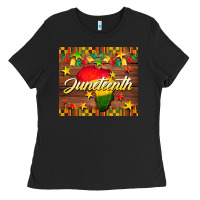 Black Juneteenth Ladies Tee - BarkalooDesign