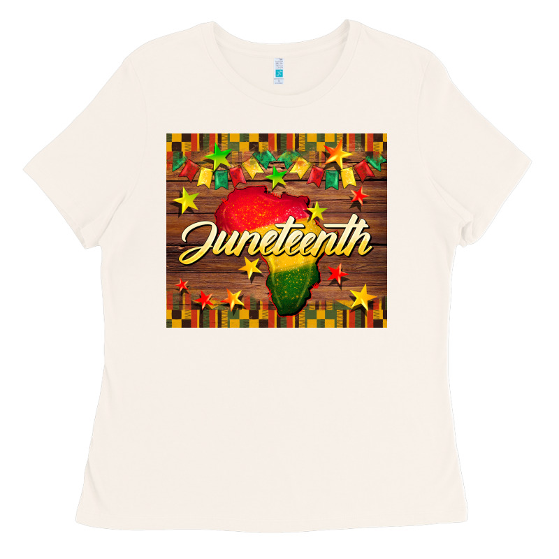 Juneteenth Ladies Tee by BarkalooDesign | Teevron