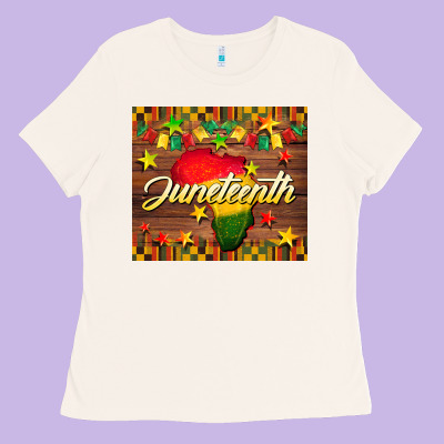 Juneteenth Ladies Tee Designed By Barkaloodesign