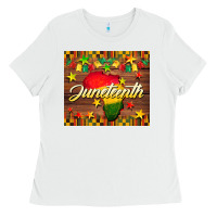 White Juneteenth Ladies Tee - BarkalooDesign