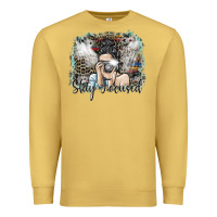 Antique Gold stay focused Premium Sweatshirt - SublimationCraftShop